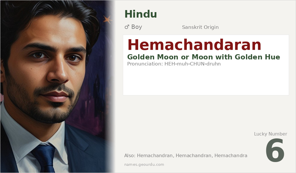 Hemachandaran Name Meaning and Details