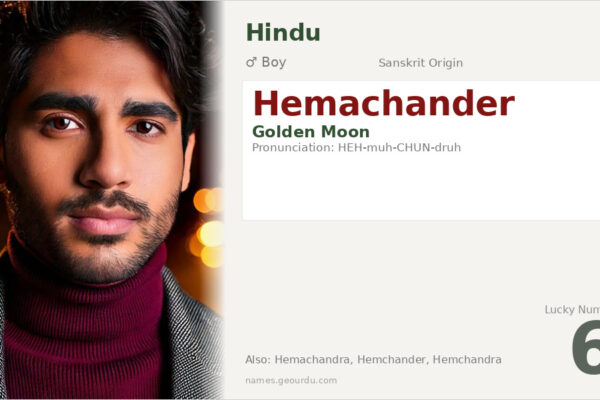 Hemachander Meaning — Sanskrit Origin, Boy Name & Details (2025)