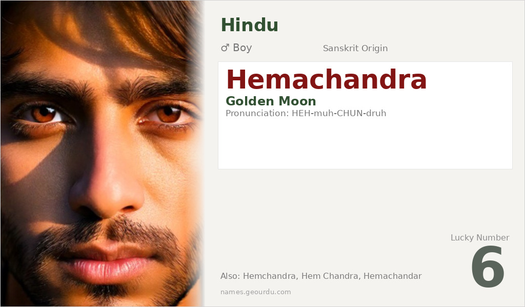 Hemachandra Name Meaning and Details