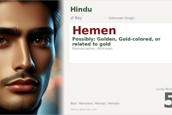Hemen Name Meaning — Origin, Gender & Details (2025)