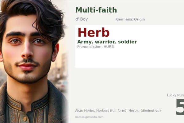 Herb Name Meaning — Germanic Origin, Boy Name & Details (2025)