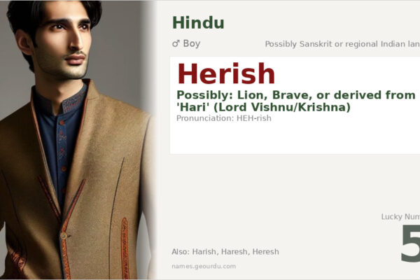 Herish Name Meaning — Origin, Gender & Details (2025)