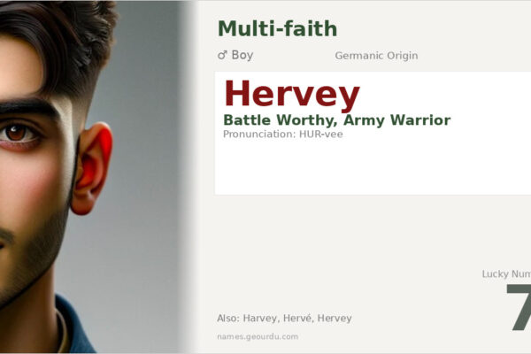 Hervey Name Meaning — Germanic Origin, Boy Name & History (2025)