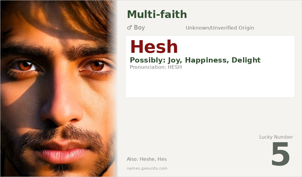 Hesh Name Meaning and Details