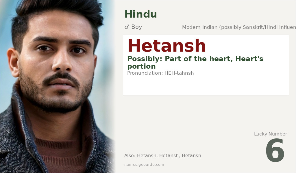 Hetansh Name Meaning and Details