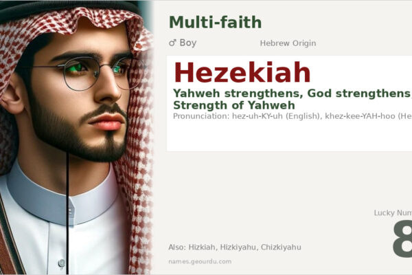 Hezekiah Name Meaning — Hebrew Origin, Biblical Significance & Details