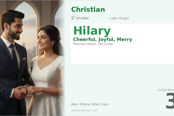 Hilary Name Meaning — Latin Origin, Gender & History (2025)