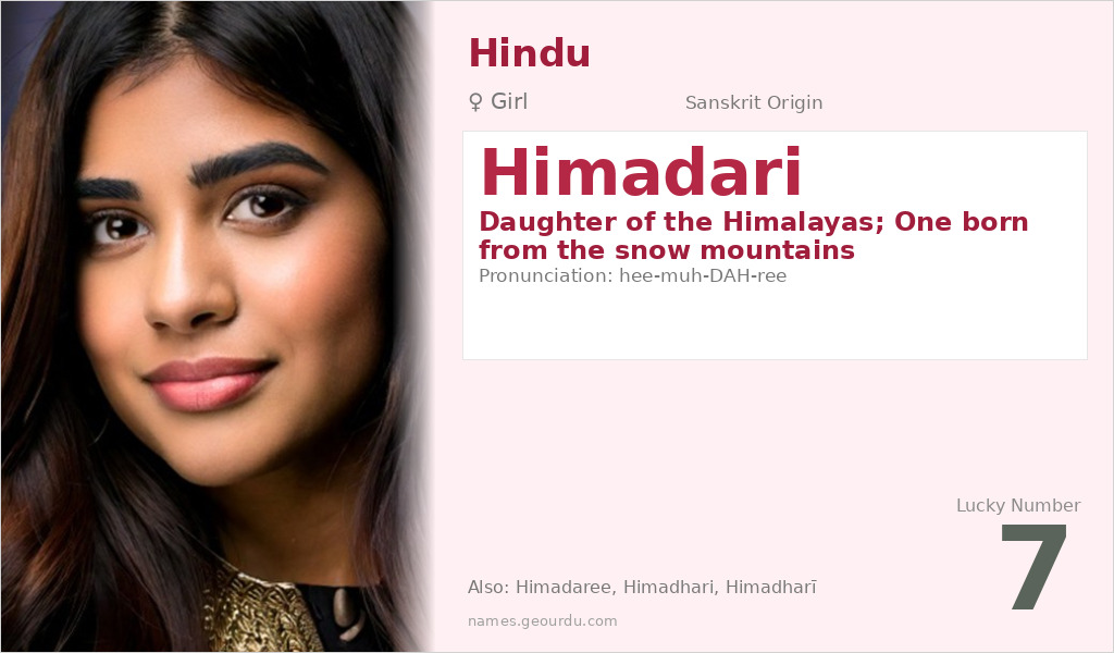 Himadari Name Meaning and Details