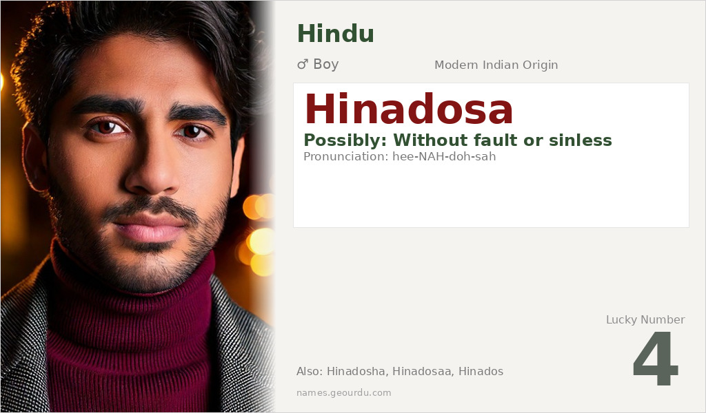 Hinadosa Name Meaning and Details