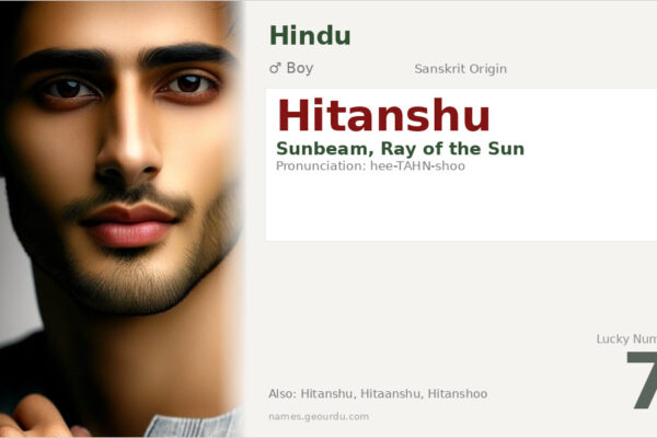 Hitanshu Name Meaning — Sanskrit Origin, Boy Name & Details (2025)