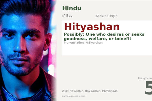 Hityashan Name Meaning — Origin, Gender & Details (2025)