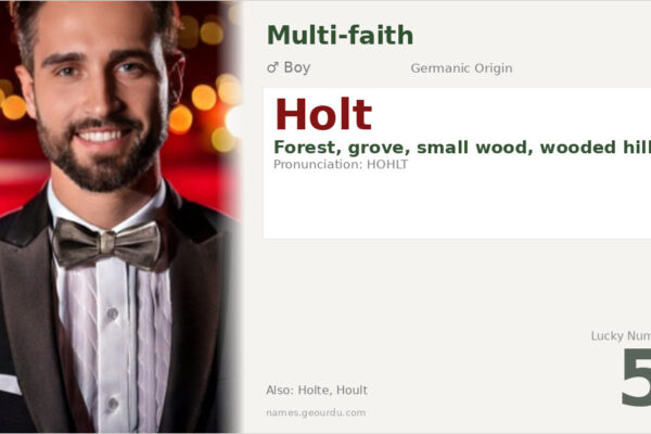 Holt Name Meaning — Forest Origin, Boy Name & Details (2025)