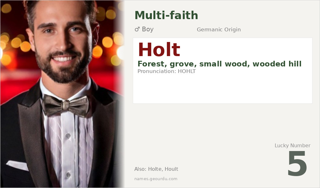 Holt Name Meaning and Details