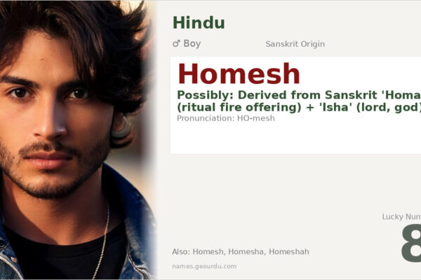 Homesh Name Meaning — Sanskrit Origin, Hindu Boy Name & Details (2025)
