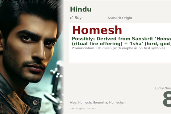 Homesh Name Meaning — Sanskrit Origin, Hindu Boy Name & Details (2025)