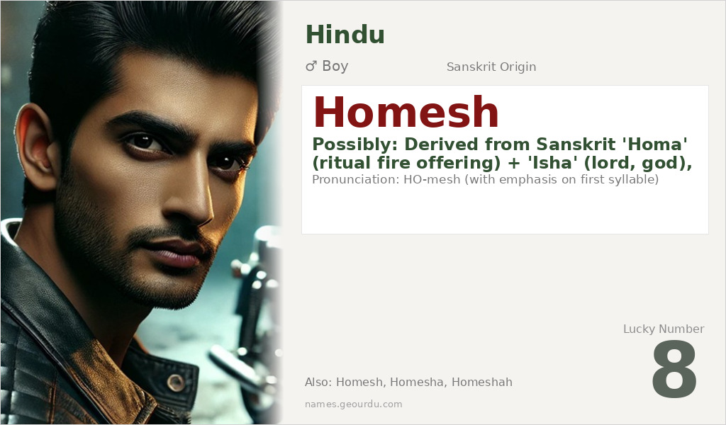 Homesh Name Meaning and Details