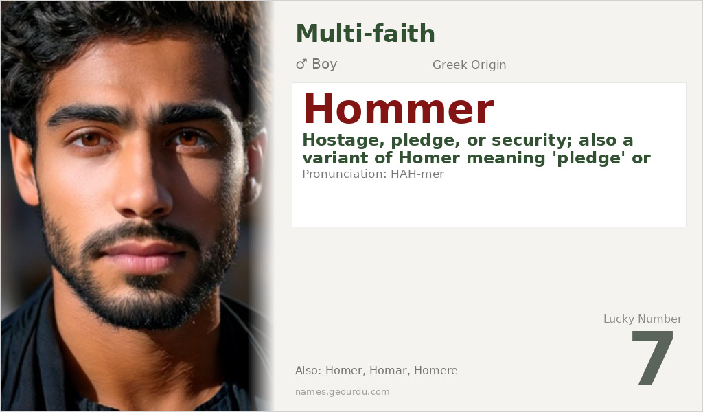 Hommer Name Meaning and Details