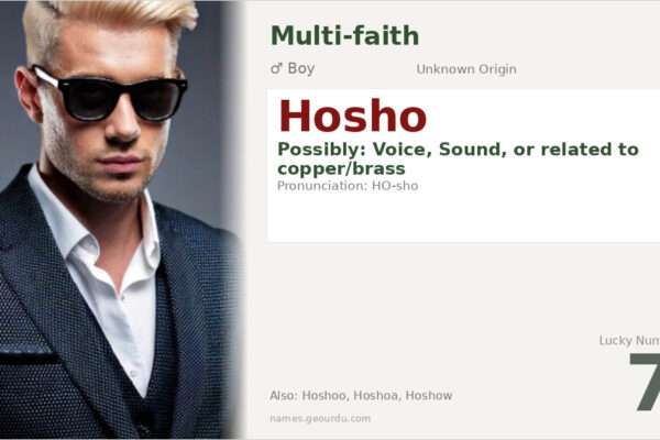 Hosho Name Meaning — Origin, Gender & Details (2025)