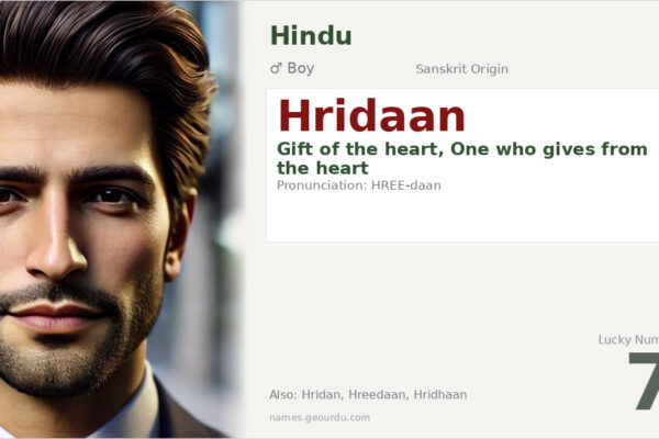 Hridaan Name Meaning — Sanskrit Origin, Boy Name & Details (2025)