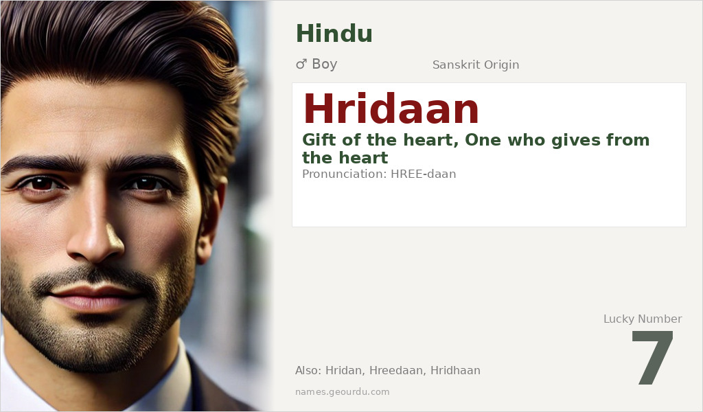 Hridaan Name Meaning and Details