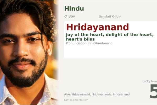 Hridayanand Meaning — Sanskrit Origin, Boy Name & Details (2025)