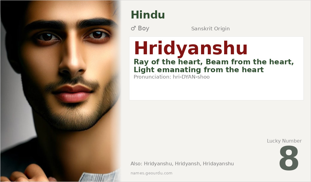 Hridyanshu Name Meaning and Details