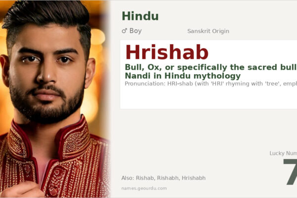 Hrishab Name Meaning — Sanskrit Origin, Bull Symbolism & Details (2025)