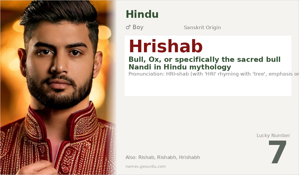 Hrishab Name Meaning and Details