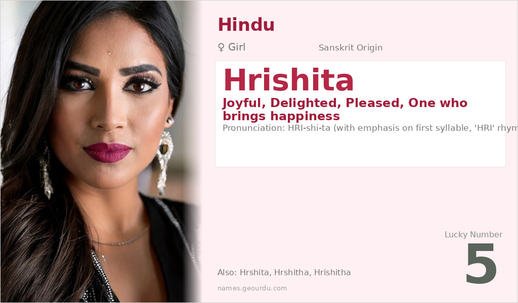 Hrishita Name Meaning and Details