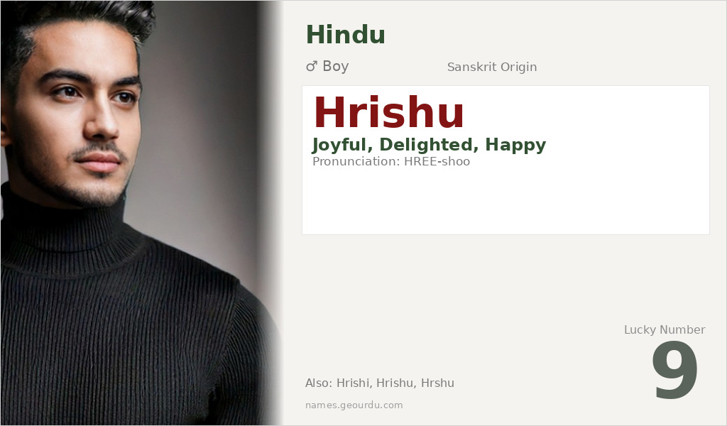 Hrishu Name Meaning and Details