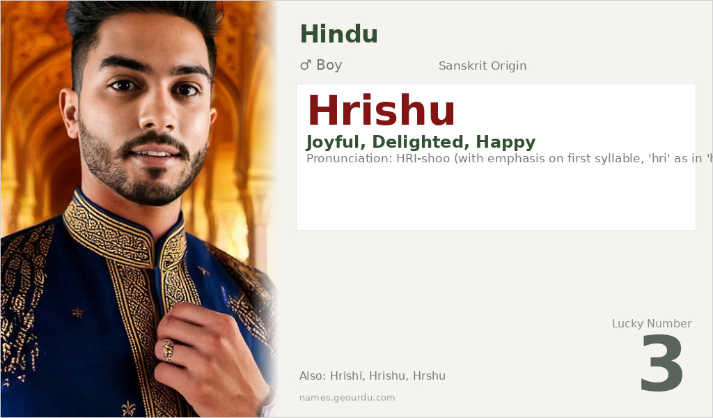 Hrishu Name Meaning and Details