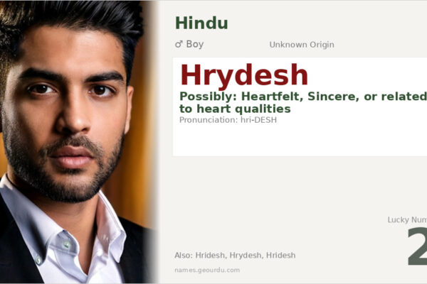 Hrydesh Name Meaning — Origin, Gender & Details (2025)