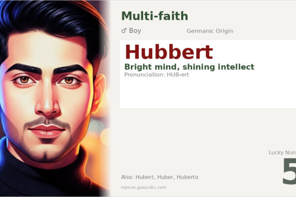 Hubbert Name Meaning — Germanic Origin, Boy Name & Etymology (2025)