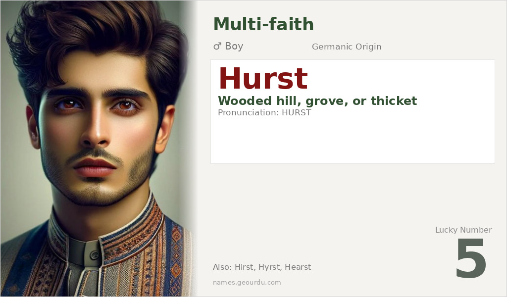 Hurst Name Meaning and Details