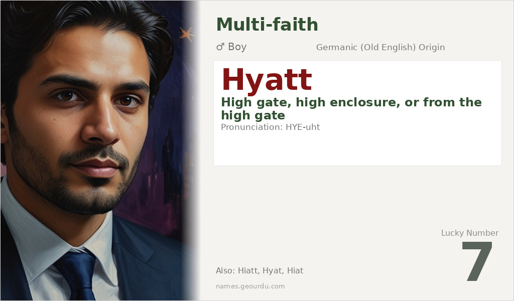 Hyatt Name Meaning and Details
