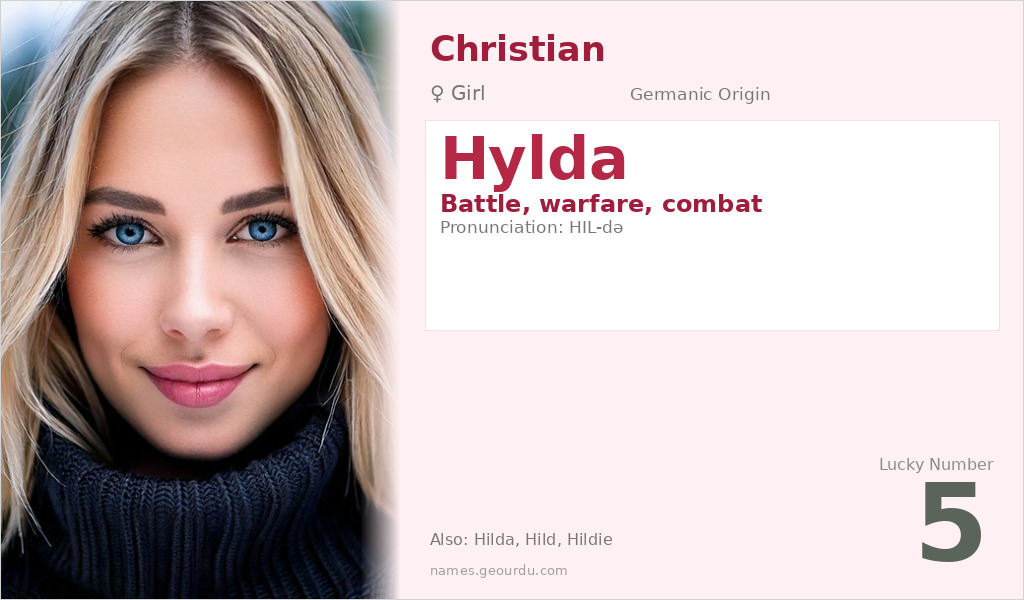 Hylda Name Meaning and Details