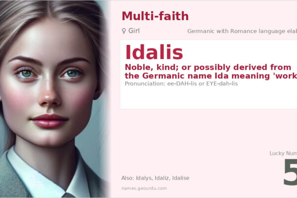 Idalis Name Meaning — Germanic Origin, Girl Name & Details (2025)