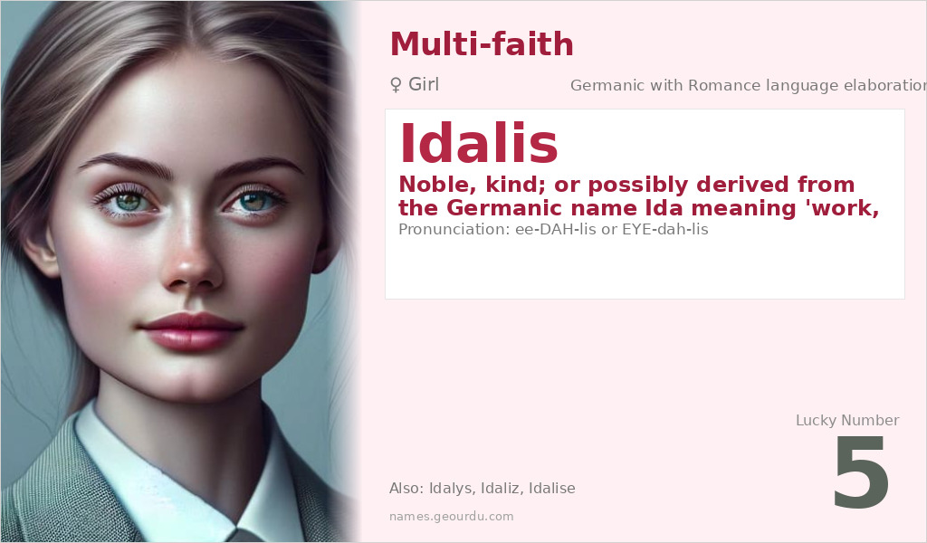 Idalis Name Meaning and Details