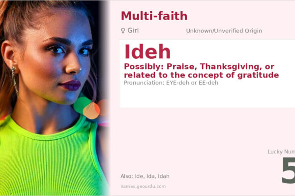 Ideh Name Meaning — Origin, Gender & Details (2025)