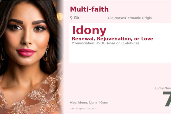 Idony Name Meaning — Norse Origin, Girl Name & Mythology (2025)