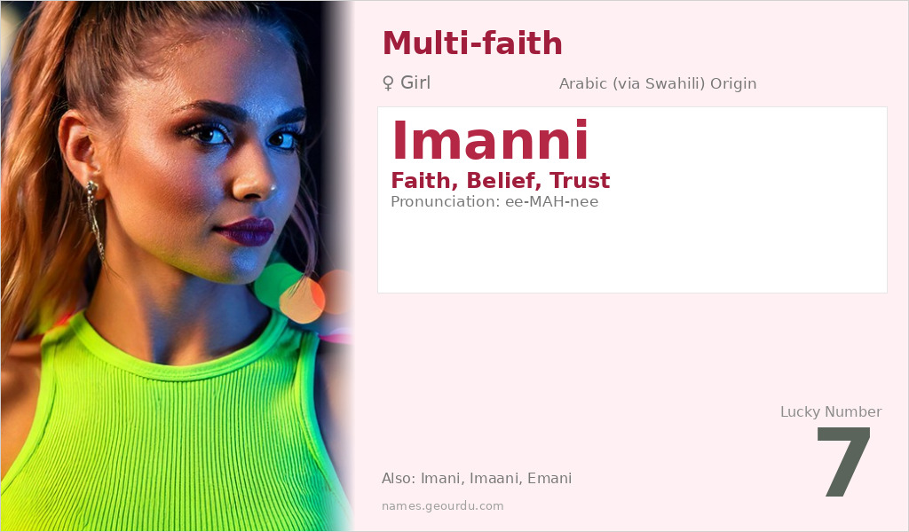 Imanni Name Meaning and Details