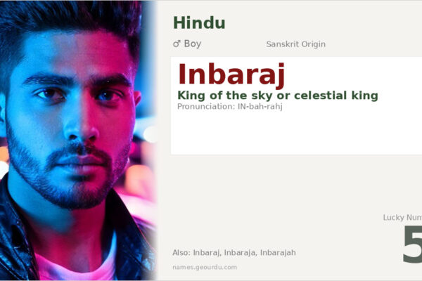 Inbaraj Name Meaning — Sanskrit Origin, Hindu Boy Name & Details (2025)