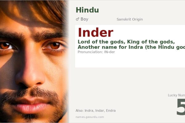 Inder Name Meaning — Origin, Gender & Details (2025)