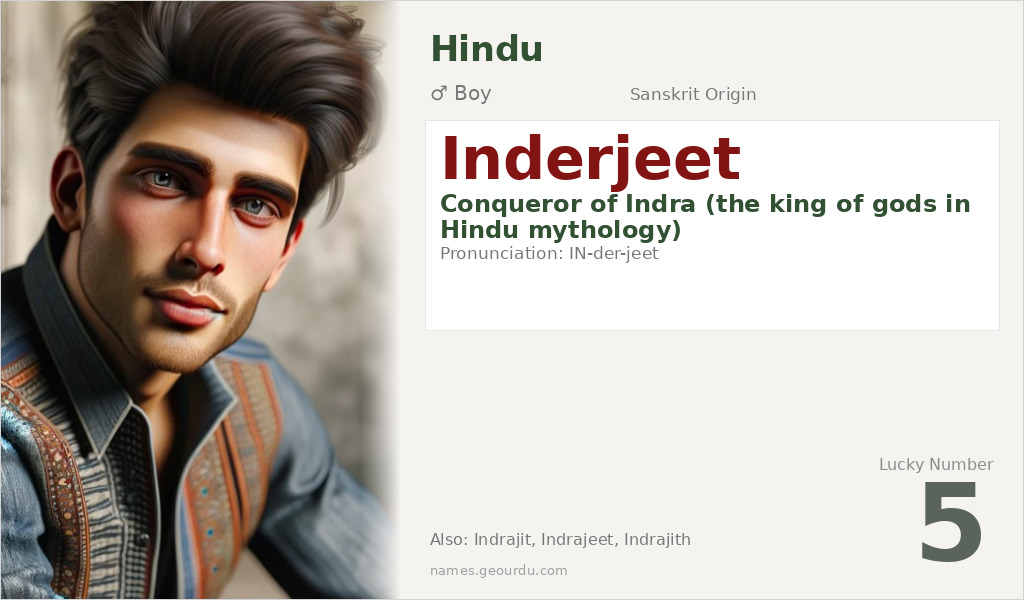 Inderjeet Name Meaning and Details