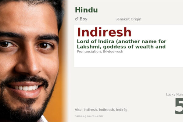 Indiresh Name Meaning — Sanskrit Origin, Boy Name & Details (2025)