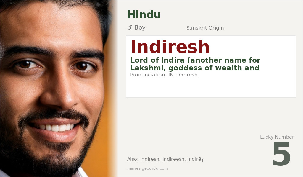 Indiresh Name Meaning and Details