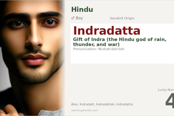 Indradatta Meaning — Sanskrit Origin, Boy Name & Hindu Details (2025)