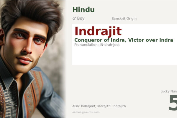 Indrajit Name Meaning — Sanskrit Origin, Mythology & Details (2025)