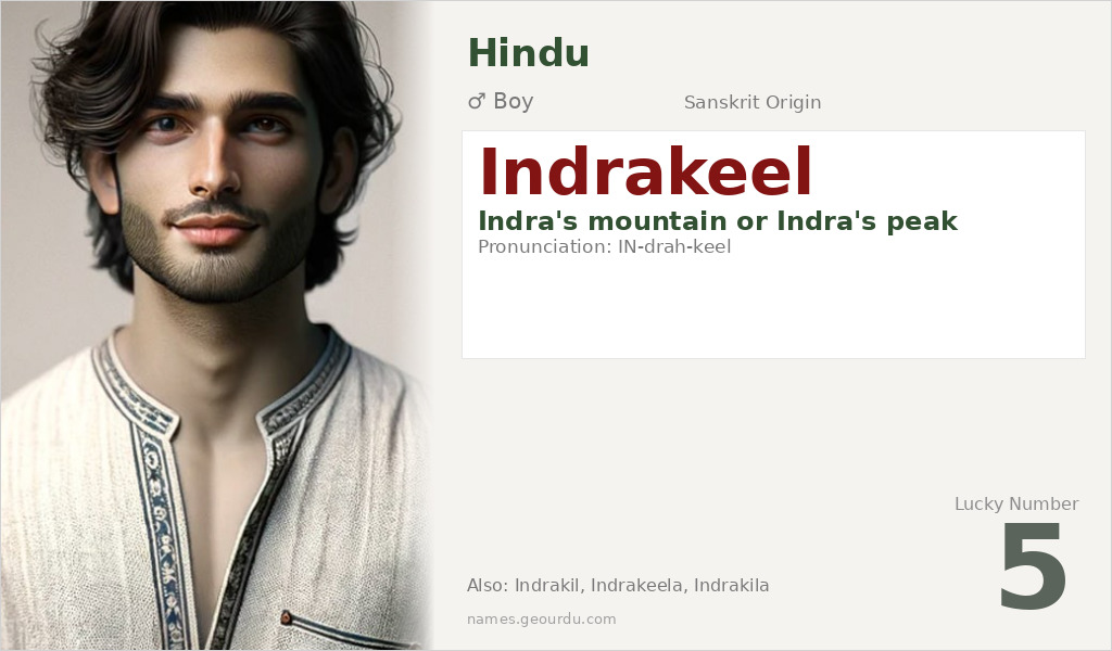 Indrakeel Name Meaning and Details