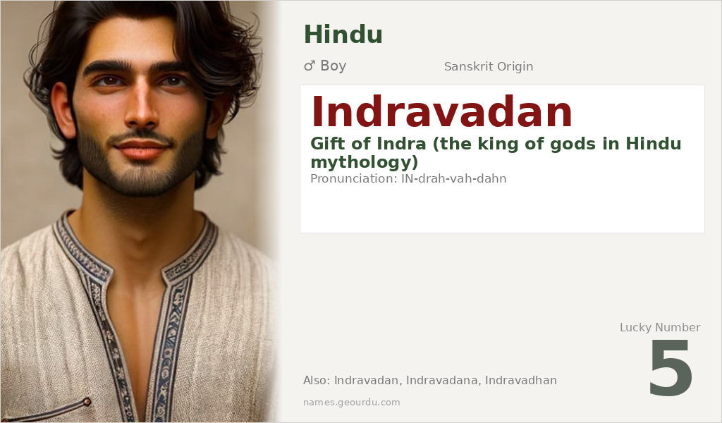 Indravadan Name Meaning and Details